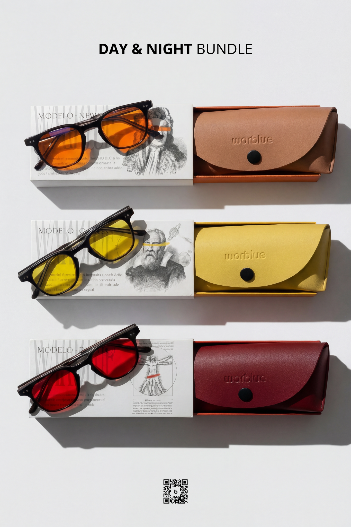 Tag- und Nacht-Set – 3 Gläser